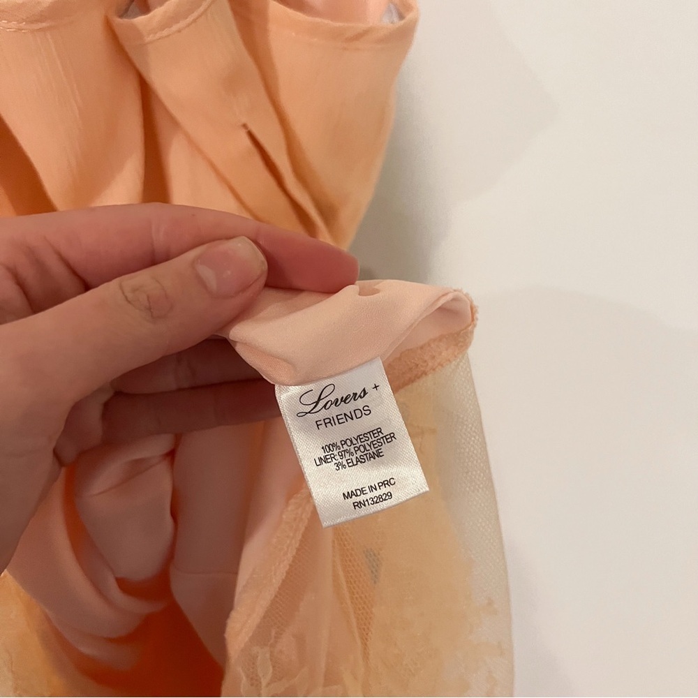 Lovers + Friends Papaya Pink Soulmate Mini Dress - Picture 9 of 9